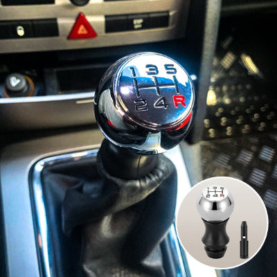 pommeau de vitesse chrome argent