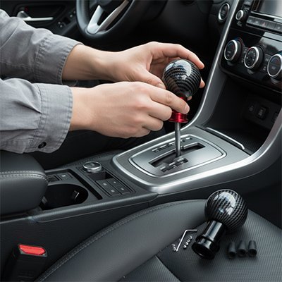 Pommeaux de vitesse carbone véritable 
