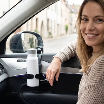 Porte canette voiture Fixation Crochet 