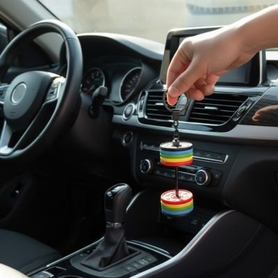 Porte clé barre de haltérophilie avec poids en silicone