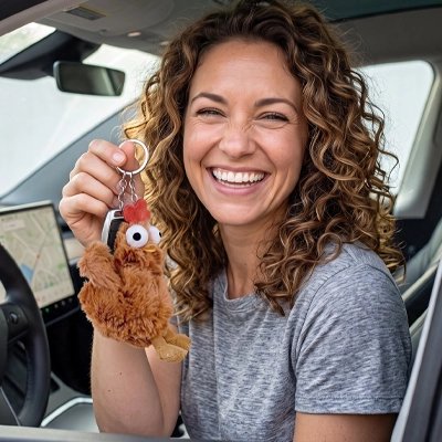Porte clé pour voiture Matière douce et peluche