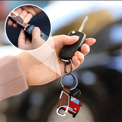 Porte clé pour voiture Mousqueton métallique robuste avec système de verrouillage sécurisé