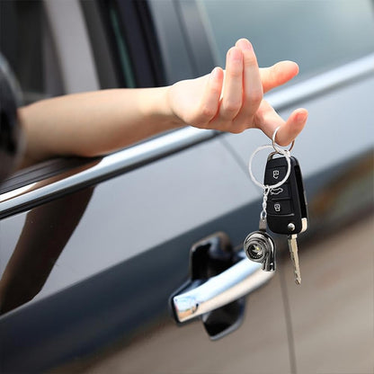 porte-clé pour voiture turbo alliage chrome 
