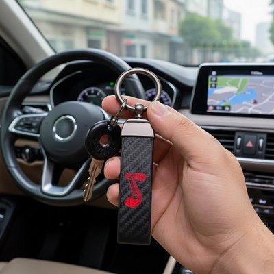 Porte clef Finition carbone premium