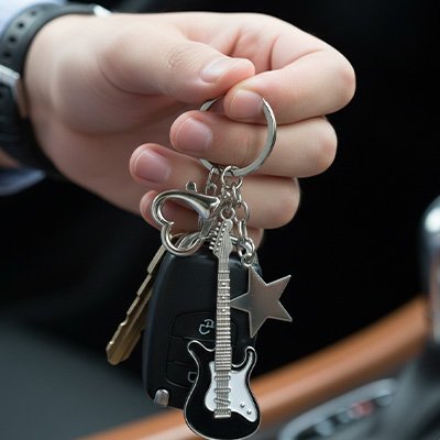 ​ porte clef voiture Compact et léger  Dimensions adaptées sans encombrement excessif