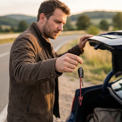  porte clefs voiture Dimensions compactes Longueur optimisée pour faciliter le rangement en poche