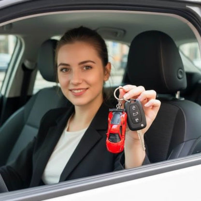 Porte clés réplique soignée avec éléments réalistes du modèle automobile reproduit