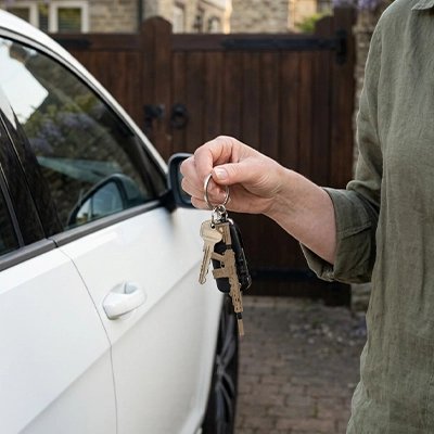 Porte clés voiture style inspiré des armements contemporains