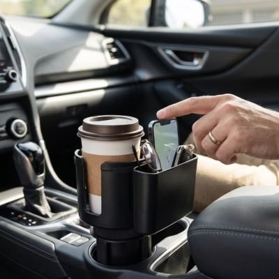 Porte gobelet pour voiture Design rotatif Base ajustable