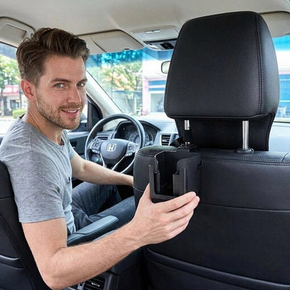 Porte gobelet pour voiture  fixation sur tiges de l'appui-tête arrière