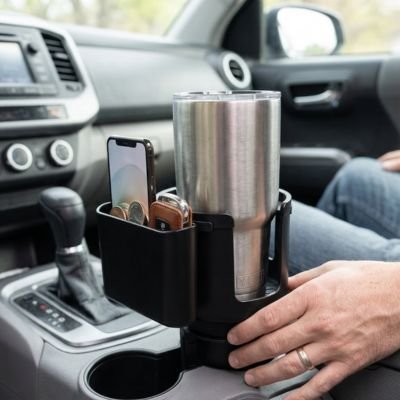 Porte gobelet pour voiture  Installation universelle dans le porte-gobelet standard