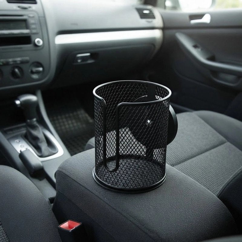 Porte gobelet pour voiture Matériau grille métallique robuste