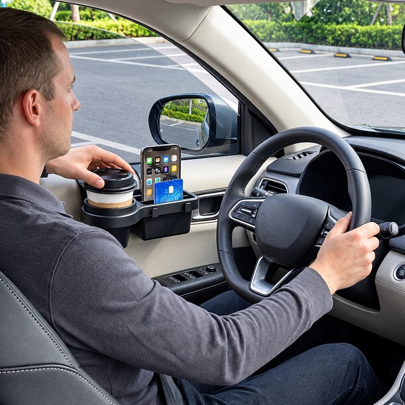 Porte gobelet pour voiture Type de fixation s'installe sur la portière