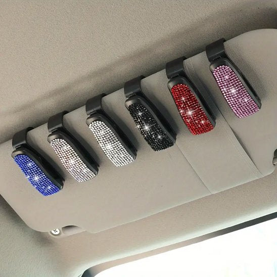 Porte lunette voiture clip multi-usage pour pare-soleil