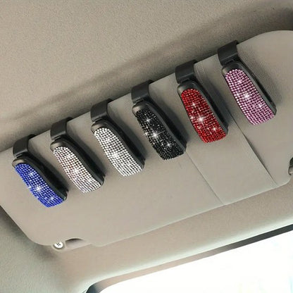 Porte lunette voiture clip multi-usage pour pare-soleil