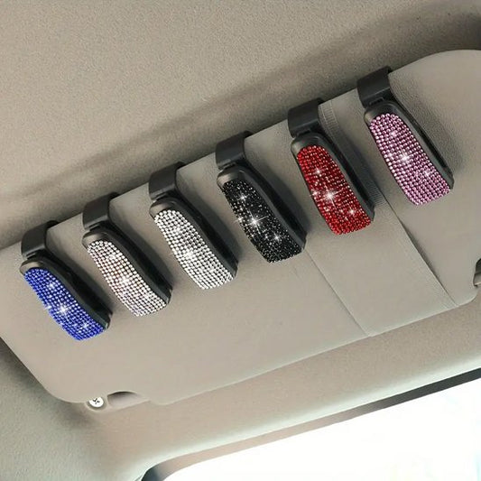 Porte lunette voiture clip multi-usage pour pare-soleil
