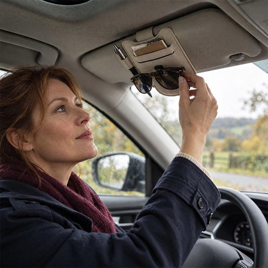 Porte lunette voiture  Fixation sans vissage ni perçage 