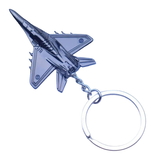 Porte clé Design avion de chasse Reproduction miniature détaillée d'un chasseur militaire moderne