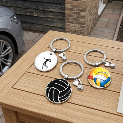 porte clef voiture |  pendentif athlète de volley-ball