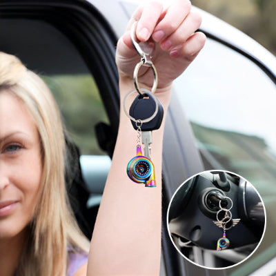 Porte clé turbocompresseur rotatif l'accessoire auto qui fait tourner les têtes