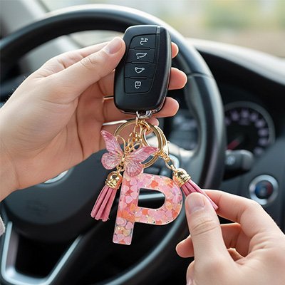 Porte clé  Élégance Personnalisable A-Z