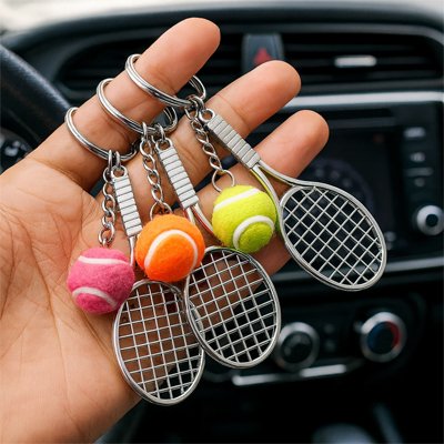 Porte cle Polyvalence Élégante amoureux tenis en voiture