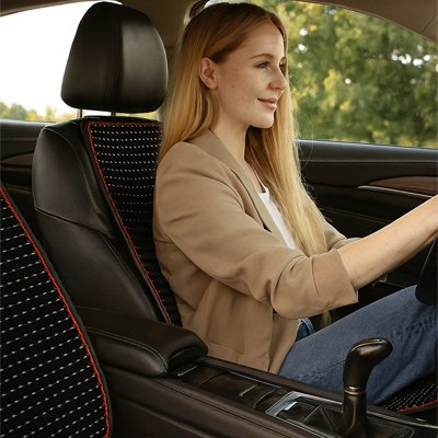 Couvre siege auto UltraProtect perles de bois