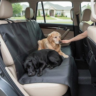 Protection chien voiture Confort animal Surface adaptée permettant au chien de s'installer confortablement