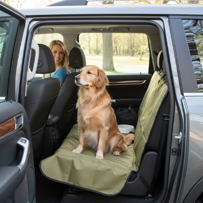Protection chien voiture Fixation sécurisée Système d'attaches aux appuie-têtes pour maintien stable