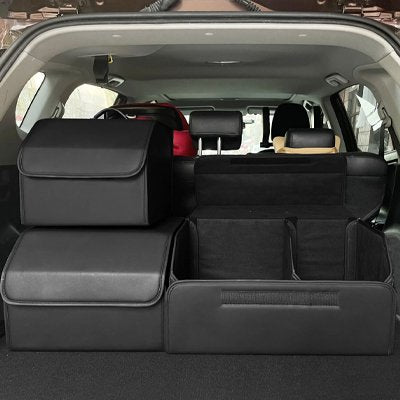 Rangement coffre voiture  organisateur de rangement de coffre de voiture pliable polyvalent