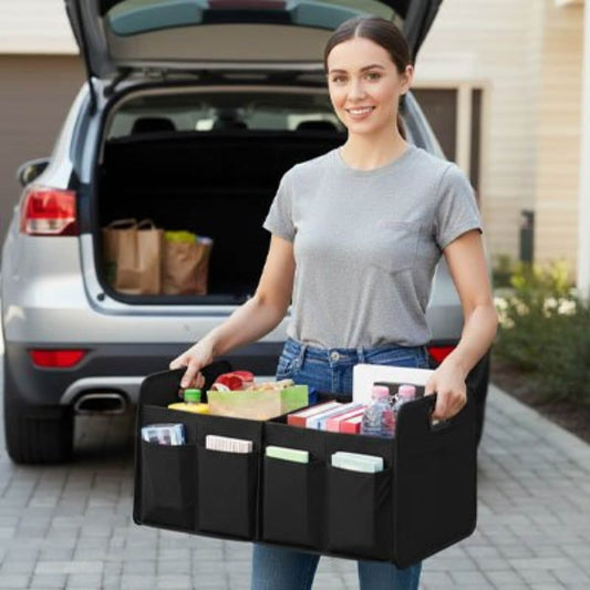 Rangement coffre voiture rigide Compartiments multiples: Plusieurs sections séparées