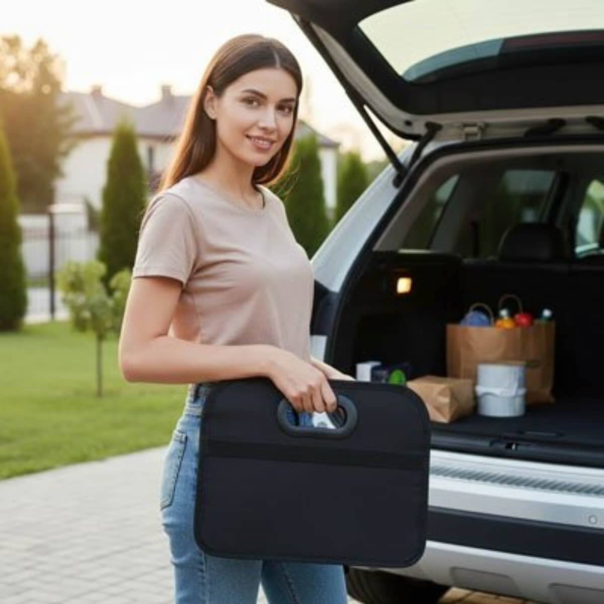 Rangement coffre voiture rigide  Polyvalence d'usage Convient aussi bien pour les courses que pour le matériel d'urgence ou les équipements 