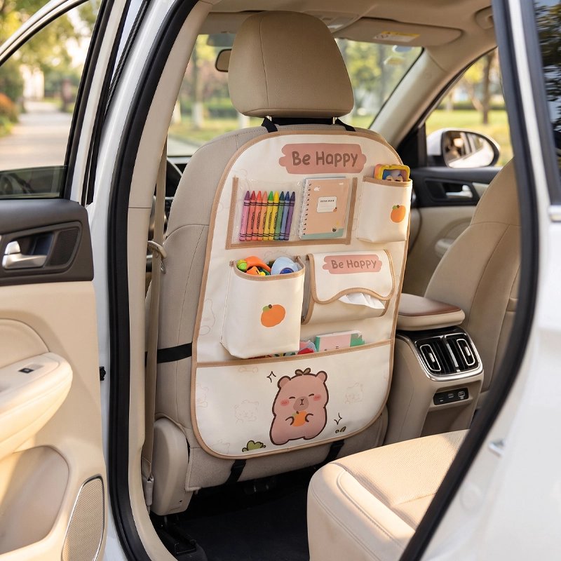 Rangement voiture enfant Motifs avec des animaux mignons 