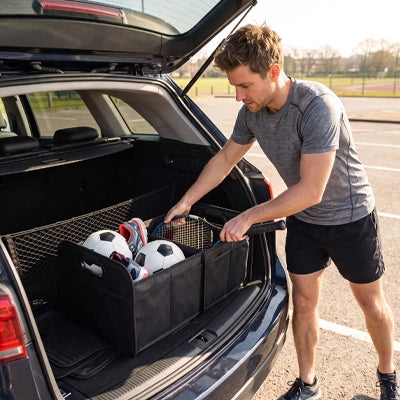 rangement pour coffre voiture noir