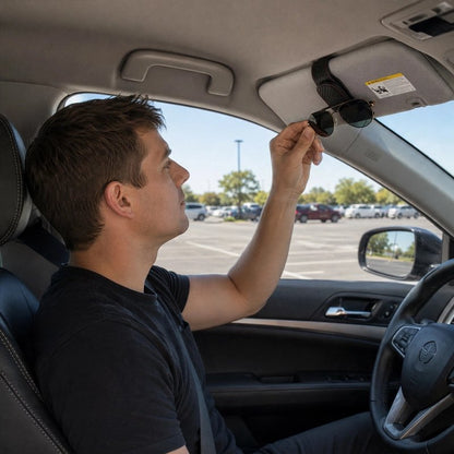 Support lunettes voiture Gain de place polyvalent
