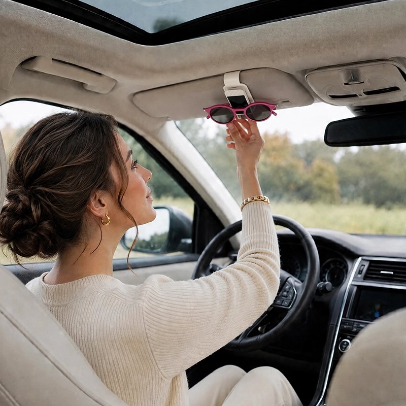 Support lunettes voiture Matériau semi rigide