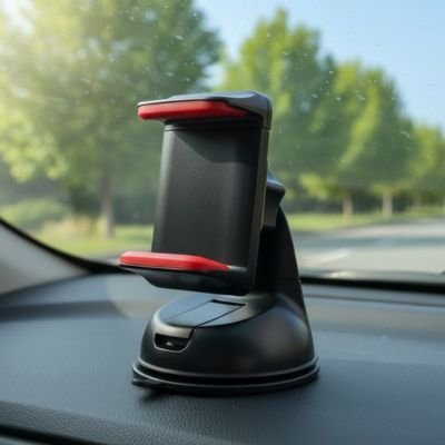 Support téléphone magnétique voiture  Fixation ventouse robuste