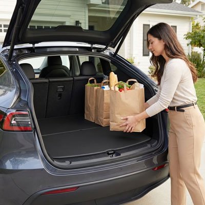 Tapis de coffre voiture Couvre l'ensemble de la surface du coffre