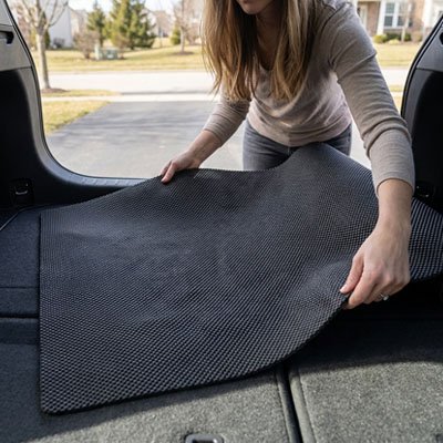 Tapis de coffre voiture Dimensions universelles 150x50 cm