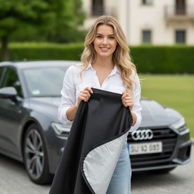 Tapis de coffre voiture e positionne simplement par dépliage