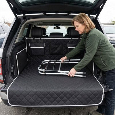 Tapis de coffre voiture Matériau matelassé Conception rembourrée