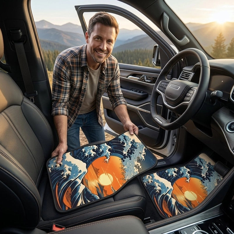 tapis de voiture protection sol ensemble de 4 pièces