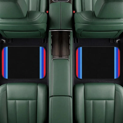 tapis de voiture avec motifs de bordures colorées