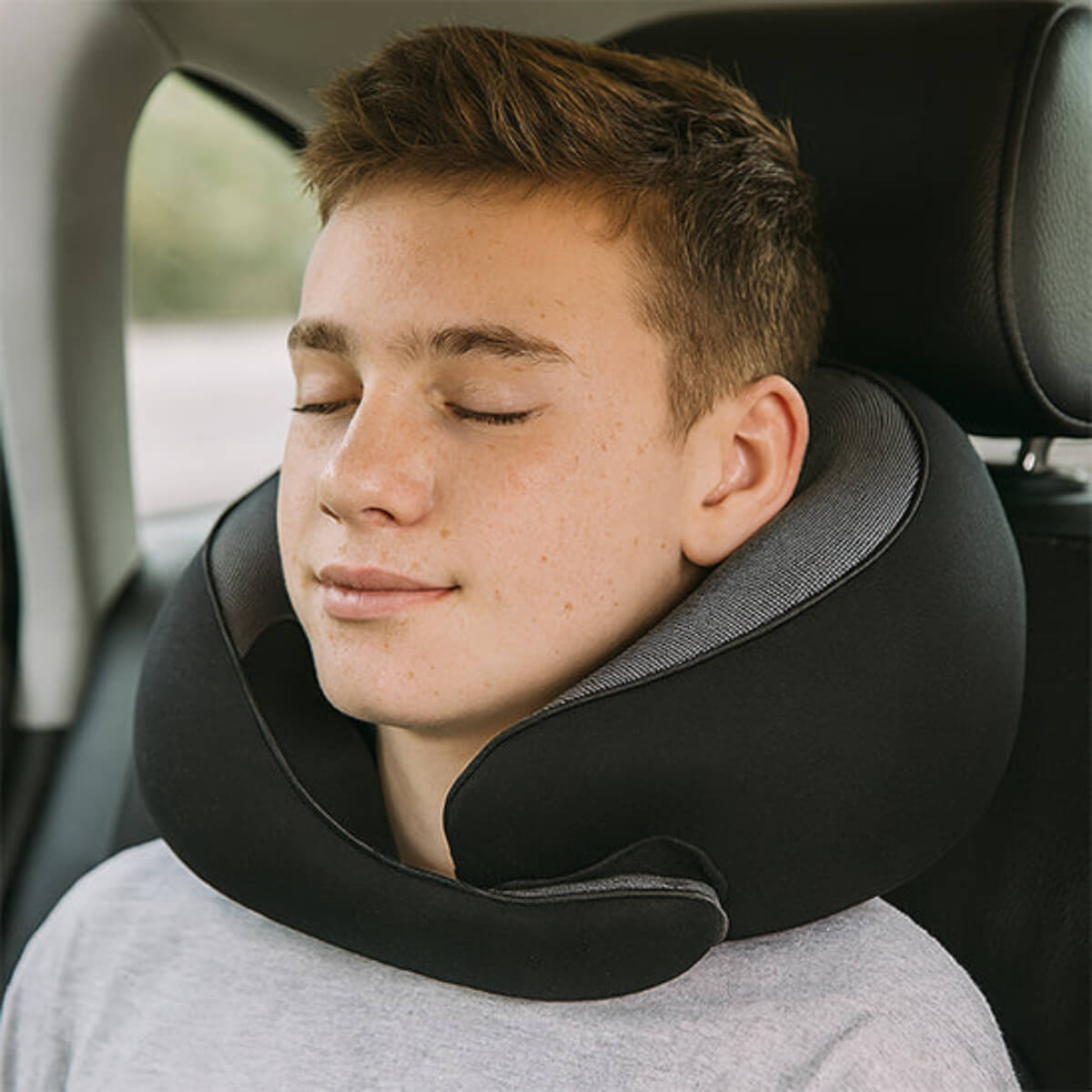 Tour de cou pour voiture Mémoire de Forme soutien cervical compatible toute morphologie